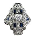 thumbnail image 1 of Jusqu'à 65% de Rabais sur les Bagues Creuses à Motif, Modèle de Bague de Luxe Léger Exagéré, Bague Creuse Décorée à la Main par Jewelry, 1 of 1