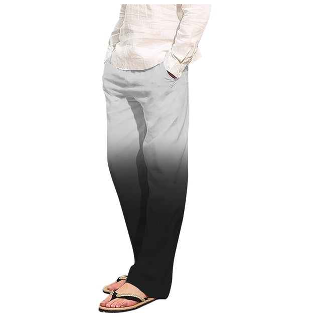 Plebaso Lounge Pants for Men Gradient Color Pajama Pants with Pockets Mens Soft Pj Bottoms Sleepwear