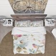 thumbnail image 3 of Designart 'Beautiful Bird Romance I' Cottage Bedding Set - Duvet Cover & Shams, 3 of 4