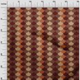 thumbnail image 2 of oneOone Polyester Lycra Maroon Fabric Scales Geometric Craft Projects Decor Fabric Printed By The Yard 56 Inch Wide, 2 of 4