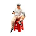 thumbnail image 1 of Xuanheng 1/64 Miniature Figure Human Figure Model for Photography Crafts Model Trains Seated Man, 1 of 8