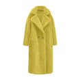 thumbnail image 4 of LOVZFMLL Vestes pour Femmes Manteau à Manches Longues en Cheveux d'Agneau Col Chaud, 4 of 4