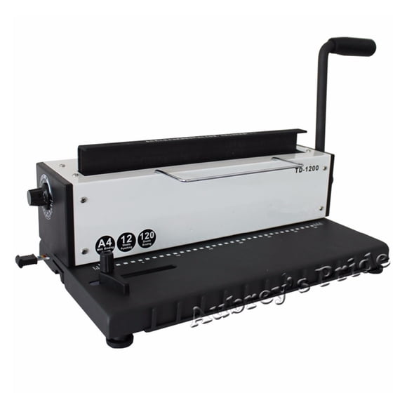 Manul All Steel Metal Spiral Coil Wire Punch Binding Machine Binder Puncher ,Pinpoint Punching