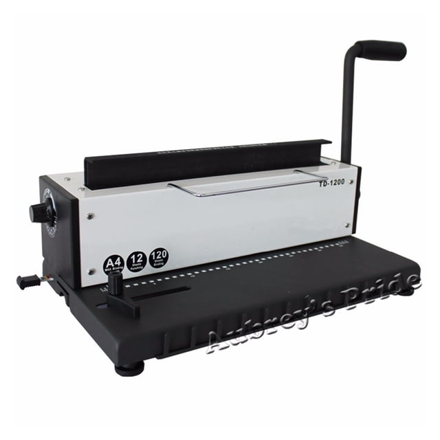 Manul All Steel Metal Spiral Coil Wire Punch Binding Machine Binder Puncher ,Pinpoint Punching