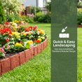 thumbnail image 4 of Plastic Garden Retaining Fence - Decorative Flower Bed Fence for Landscaping, Garden Edging & Garden Divider, Tool-Free Installation (10, Milky White), 4 of 7