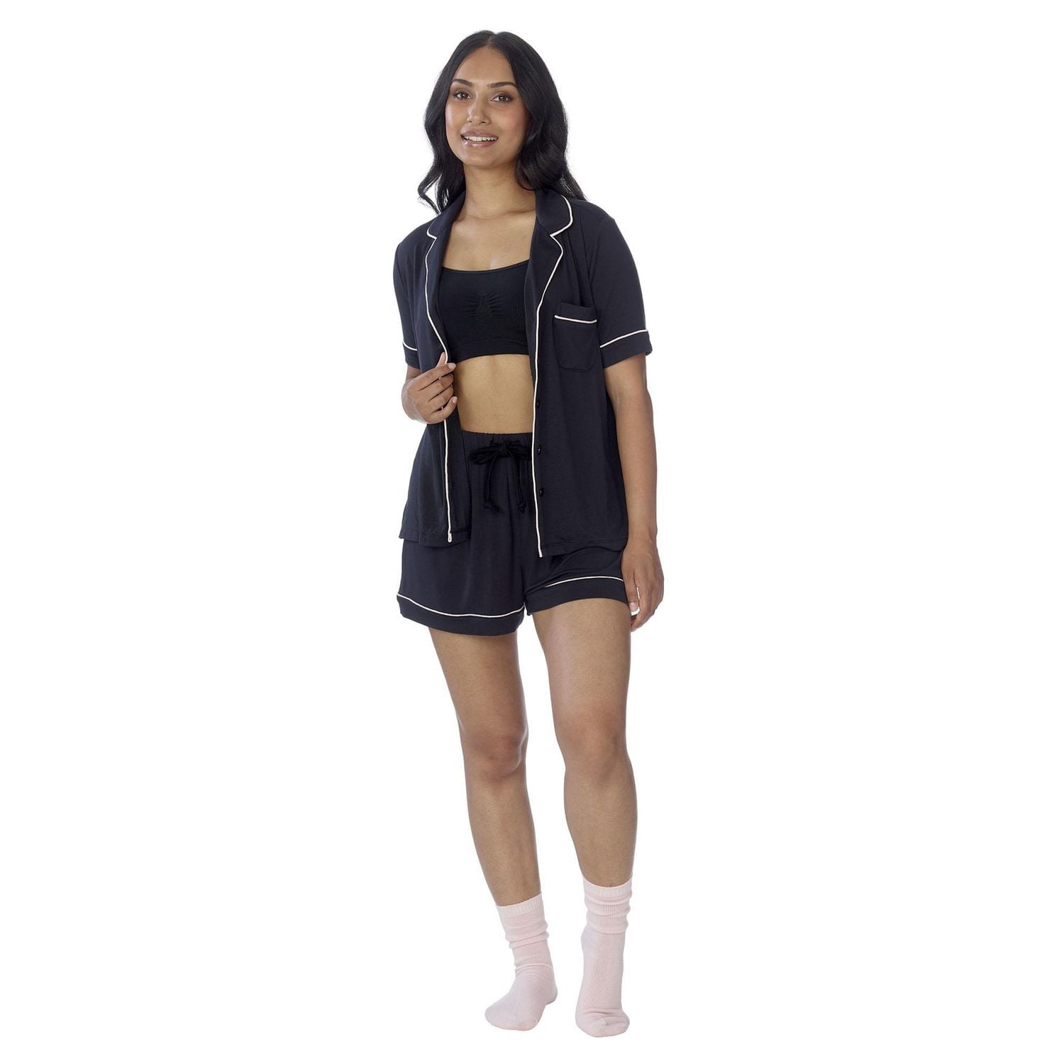Secret Sleep Short with Piping - Online exclusive