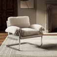 thumbnail image 1 of Modway Ansel Boucle Fabric Accent Chair in Newsprint, 1 of 9