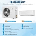 thumbnail image 4 of YUSAZENS 9000 BTU Mini Split Air Conditioner with Heat Pump 19 SEER2 230V Ductless AC Cools Up to 450 Sq Ft White Wall Mounted Energy Efficient, 4 of 6
