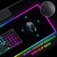 thumbnail image 5 of RGB Light Gaming Mouse Pad 14 LED Lighting Modes Keyboard Mat USB Foldable Non-Slip with Smooth Waterproof Surface, 5 of 5