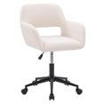 thumbnail image 4 of CorLiving Marlowe Upholstered Task Chair, Off White, 4 of 9