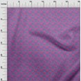 thumbnail image 3 of oneOone Viscose Jersey Purple Fabric Asian Block Sewing Material Print Fabric By The Yard 60 Inch Wide, 3 of 4