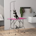 thumbnail image 2 of PawHut Table de Toilettage pour Chien avec Bras de Toilettage à Hauteur Réglable de 8 à 39 Pouces, 2 of 10