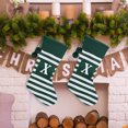 thumbnail image 5 of Naittoop Christmas Large Letters Christmas Stockings Cute Striped Christmas Tree Pendant Holiday Decorations, 5 of 5