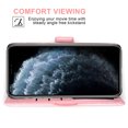 thumbnail image 3 of Wallet Case for iPhone 11 Pro 5.8 inch, Blocking Card Slot Stand Shockproof TPU Interior Case PU Leather Magnetic Protect Flip Cover Compatible with iPhone 11 Pro 5.8 inch, Pink, 3 of 5