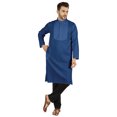 thumbnail image 1 of Atasi Ensemble Kurta-Pyjama Indien Uni pour Hommes Col Mandarin Kurta Décontracté Longue Tenue, 1 of 7