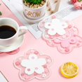 thumbnail image 4 of PVC Coaster Cherry Blossom Cup Coaster Anti-Skid Insulation Coaster for Beer, Coffee, Tableware Tea(L), 4 of 7
