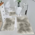 thumbnail image 1 of EGNMCR Area Rug, Mixed Color Bath Mats 3 Set Winter Bathroom Rugs For 3 Pcs Toilet Mats Universal Soft Comfort Water Absorption Non Slip Thick Machine Washable Easy To Dry Dark Carpets Suits, 1 of 7