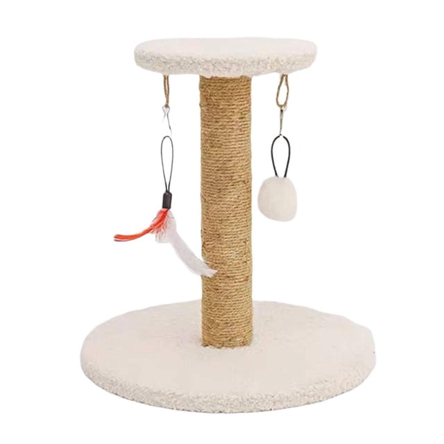 Cat Scratching Post Sisal Cat Climbing Frame Space Supplies Feather Cat R8G0