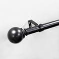 thumbnail image 2 of Mainstays 1” Black Ball Adjustable Curtain Rod, 30”-84”, 2 of 4