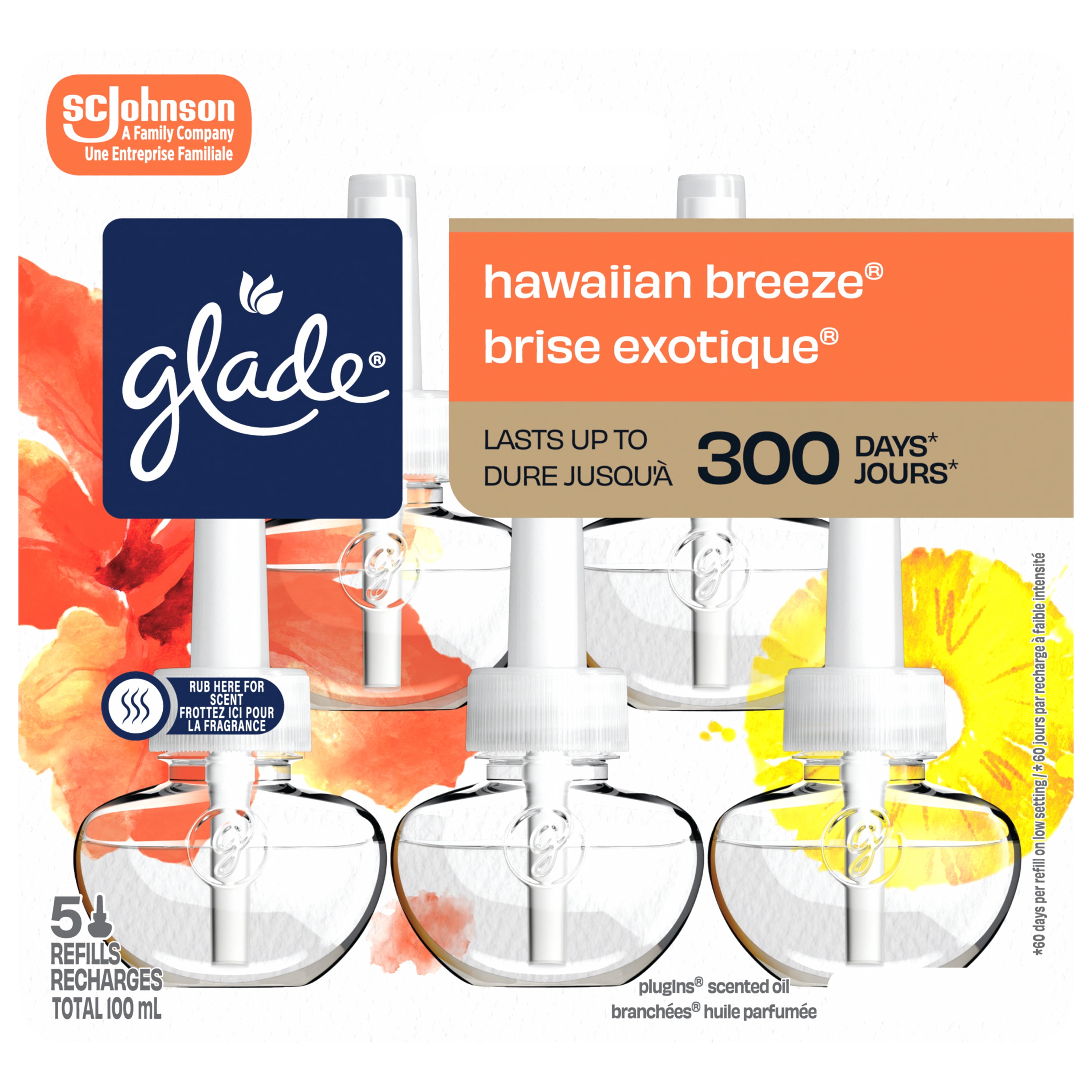 Glade PlugIns® Scented Oil 5 Refills - Hawaiian Breeze