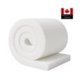 thumbnail image 1 of Feuille de Mousse d'Ameublement à Haute Densité de 3,5 Pouces 26"x102 Pouces – 1,9 lb, Fabriquée au Canada, Certifiée CertiPUR-US, Remplacement d'Insertion de Coussin, Offerte en Options Fermeté Moyenne, Fermeté Moyenne Ou Ferme, Idéale pour Meubles, 1 of 9
