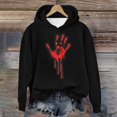 thumbnail image 2 of WEAIXIMIUNG Sweat à Demi-Zip pour Femmes Sans Capuche Automne et Hiver 2025 Tendance avec Impression de Lettres, 2 of 4