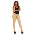 thumbnail image 4 of Cover Girl Jeans juniors plus size Perfect Mid Rise Comfy Skinny Jeans khaki black or blue, 4 of 6