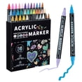 thumbnail image 1 of Binwennn Ensemble de Marqueurs 2.5ml Couleurs Riches Encre Lisse pour Projets Conseils Durables Portable pour Artistes Designers Crayons Numéro 2 Stylos, 1 of 8