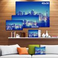 thumbnail image 3 of New York City Night Panorama - Extra Large Canvas Art Print, 3 of 4