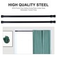 thumbnail image 1 of CUITING Adjustable Tension Shower Curtain Rods - 2 Pack Black, 1 of 10