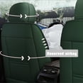 thumbnail image 3 of Maidao Car Seat Covers Leather Full Set for Mazda for CX-5 2013-Present 5 Seats Airbag Compatible Waterproof Front Rear Cushion Protector Black and Green, 3 of 9