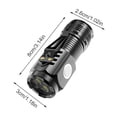 thumbnail image 2 of Lampes de Poche Mini en Acier USB Rechargeables Portatives Super Lumineuses Durables, 2 of 7