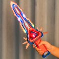 thumbnail image 3 of SIYTUAU Red Glowing Sword Toy With Light Effects And Sound For Boys Role Playing Props And Simulation Combat Plastic Interactive Gift For Holidays And Fun Activities Red, 3 of 6