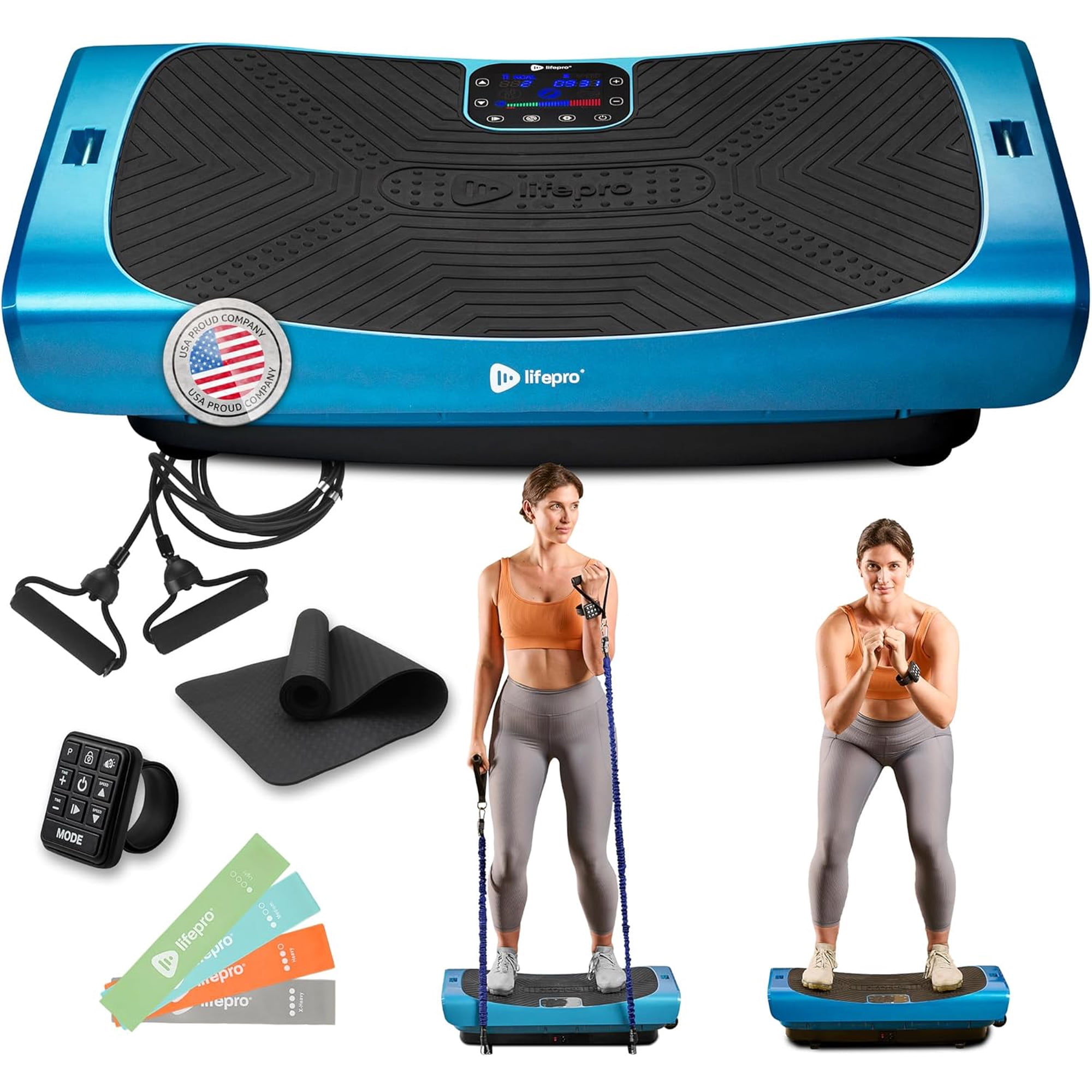 Lifepro Rumblex Pro 4D Vibration Plate Exercise Machine – Full
