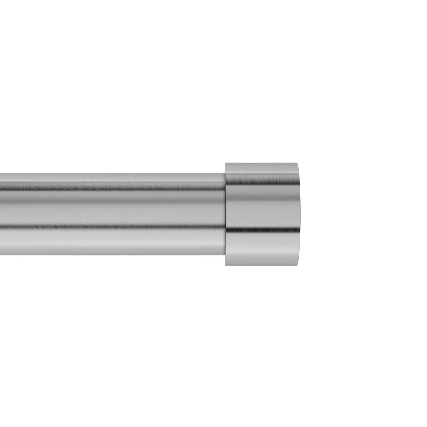 Umbra Cappa. Tringle À Rideau Double Cappa En Nickel Brossé. Extensibles De 304,8 À 457,2Cm. Kit Complet Avec 2 Tringles, Embouts Et Supports Muraux Et Vis. Diamètre 25Mm.