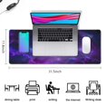 thumbnail image 4 of Reach for the Stars with Large Dazzling Galaxy Mouse Pad – Non-Slip Rubber Base, Stitched Edges, Keyboard Mat & Desk Pad for Enhanced Gaming, 31.5x11.8in, 4 of 7