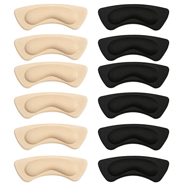 12 Pcs Doublures de Talon Autocollants Coussins de Talon Inserts de Talon pour Femmes et Hommes