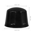 thumbnail image 3 of KAKOWELY rim hub cap 4pcs Rubber Dust Rims Cover Caps Rubber Wheel Replacement Cover for 110-250cc ATV Trailer and Boat Trailer Bearing Dust Cap Durable and Waterproof, 3 of 5