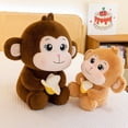 thumbnail image 4 of A Plush Banana Monkey Toy With Soft Material For Children Cuddly Jungle Companion Stuffed Animal Gift Educational Fun For All Ages, 4 of 4