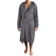 thumbnail image 1 of Ccpelsie Mens Robe Lightweight Soft Bathrobe Sleepwear Spring Fall Winter Mens Warm Loungewear with Pockets(A01-Grey,XL), 1 of 4