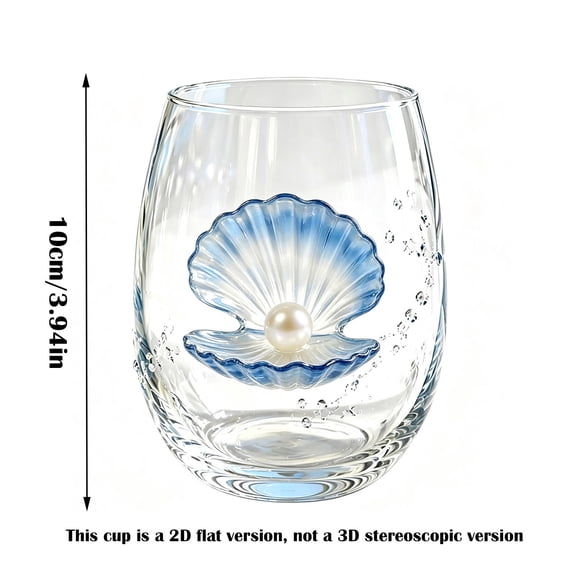 Tasses en Verre de Décoration Intérieure Bord de Mer pour Amateurs d'Océan Vaisselle de Boisson Artisanale Animaux Marins