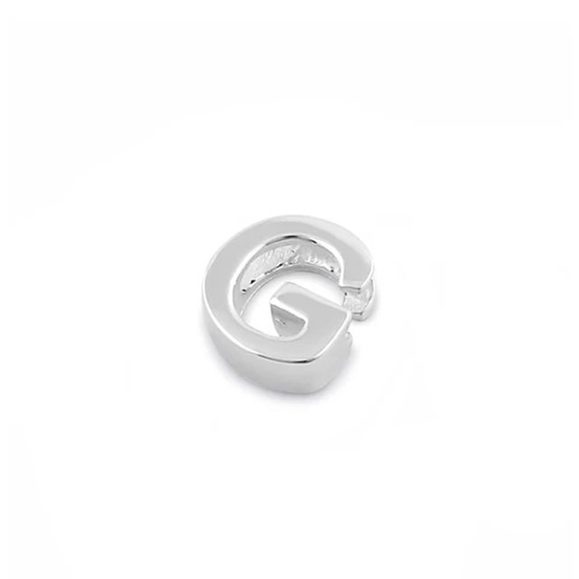 Lettre Initiale g Majuscule Personnalisée Minuscule Pendentif en Argent Sterling 925 Bijoux