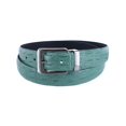 thumbnail image 1 of CTM® Ceinture à Boucle à Pince Réversible en Cuir Mat à Imprimé Croco, 1 of 5