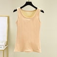 thumbnail image 3 of UPPADA Débardeurs d'Été pour Femmes, Col Ras du Cou Décontracté, Haut Rayé, Chandails Sans Manches Confortables, Tenue Quotidienne, Beige, m, 3 of 8