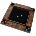 thumbnail image 1 of WE Games 4 Player Shut The Box Dice Game - Walnut Stained - Travel Size, 1 of 8
