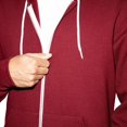 thumbnail image 2 of American Apparel Flex Fleece Unisex Full-Zip Hoodie, XXS, Red, 2 of 5