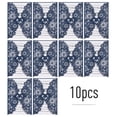 thumbnail image 1 of 10 Pcs Cartes d'Invitation en Papier Perlé à Motif Floral, Supports d'Invitation avec Motif Vierge, 1 of 8