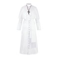 thumbnail image 1 of 2025 Robe Rétro Médiévale de Prêtre Unie Robes pour Femmes à Boutons, 1 of 4