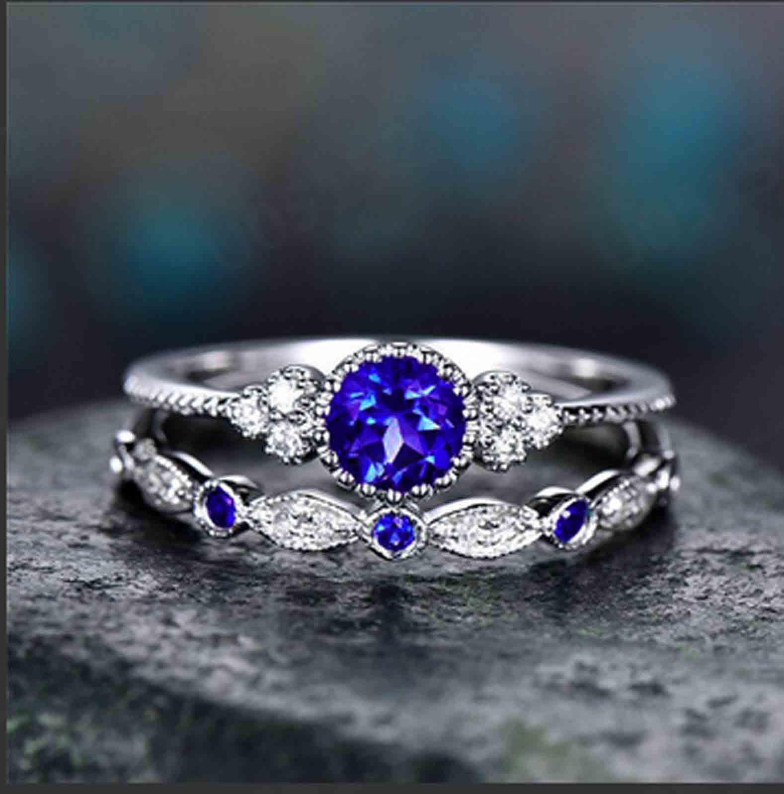 TopLLC Diamond Ring Stainless Steel Inlaid With Diamond To Metabolism Drainage Ring Ring Ring