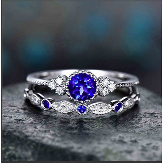 DPTALR Band Diamond Ring Stainless Steel Inlaid With Diamond To Metabolism Lymphatic Drainage Ring